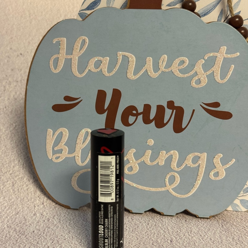 NYX Professional Shout Loud Satin Lipstick - Cherry Charm - Picture 4 of 4